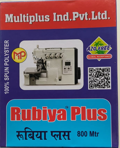 Rubiya Plus 800Mtr – Premium Polyester Sewing Thread